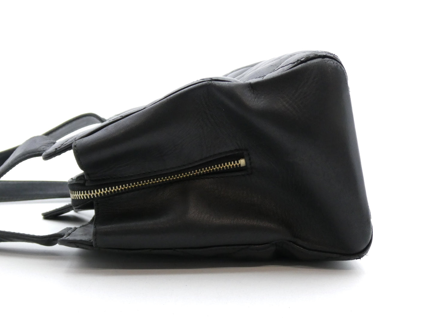 CHANEL Matelasse Coco Mark Leather Handbag