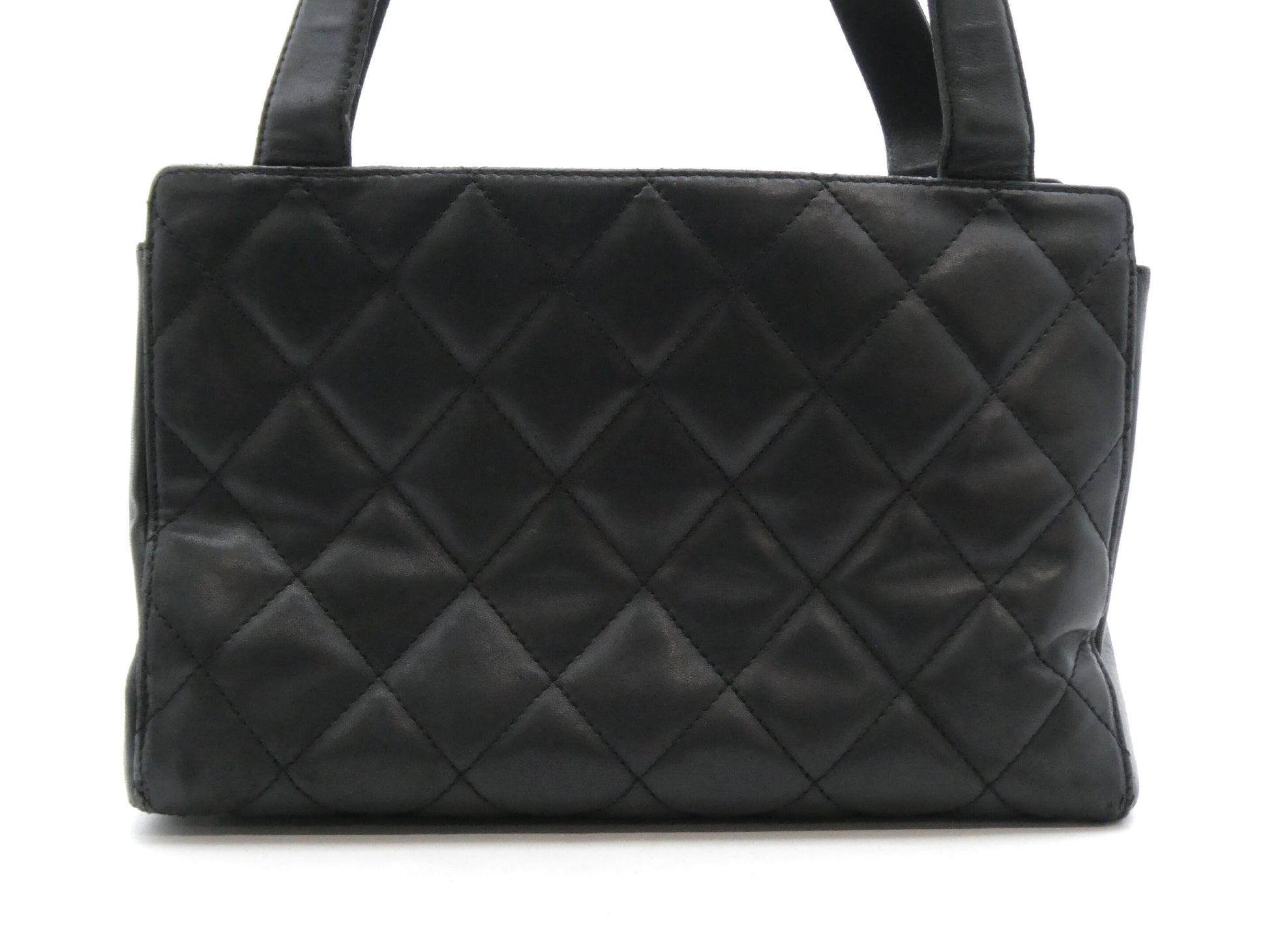 CHANEL Matelasse Coco Mark Leather Handbag