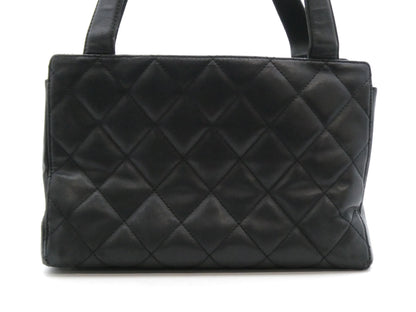 CHANEL Matelasse Coco Mark Leather Handbag