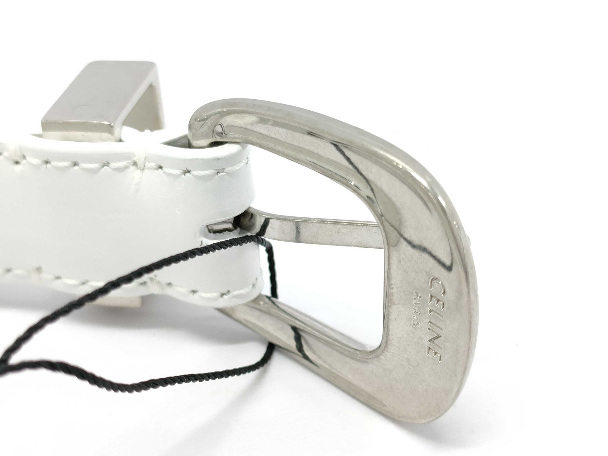 CELINE White Belt Size 80