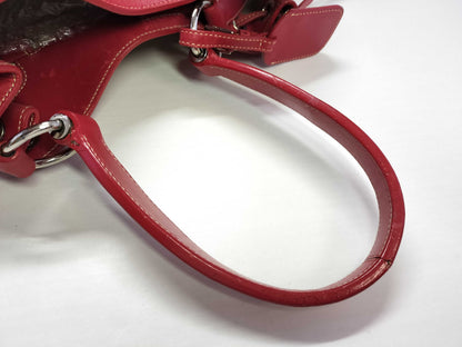 PRADA PRADA Prada Logo Jacquard Leather One-Shoulder Bag White Tag 126 Handbag