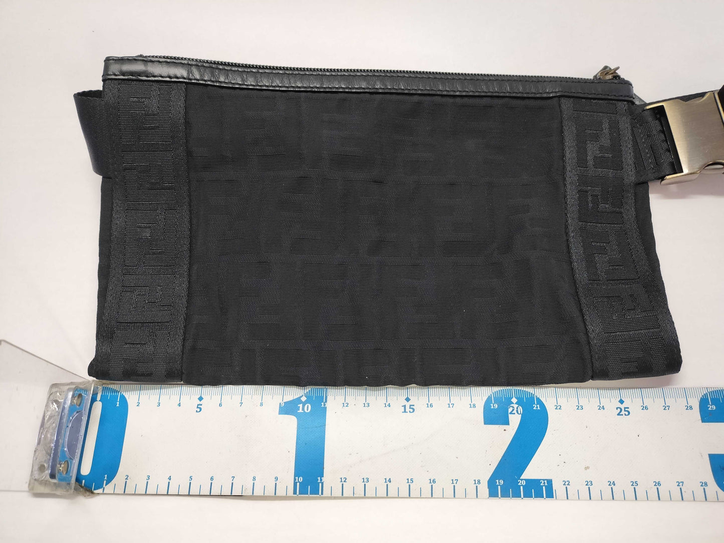 FENDI Zucca pattern FENDI Zucca canvas and leather waist body bag