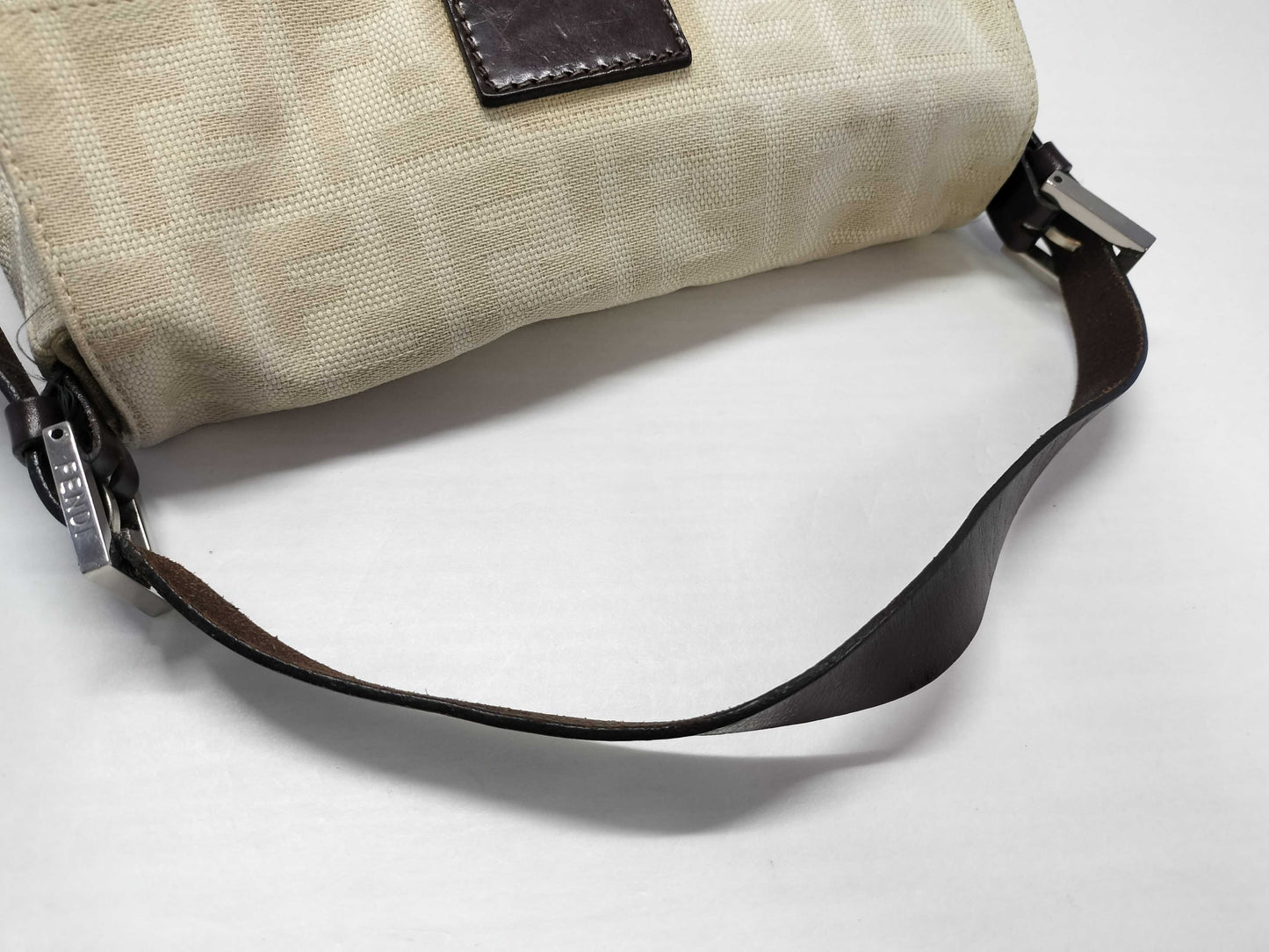 FENDI Mamma FENDI Zucca Mamma Baguette Canvas Leather Hand Shoulder Bag Shoulder Bag