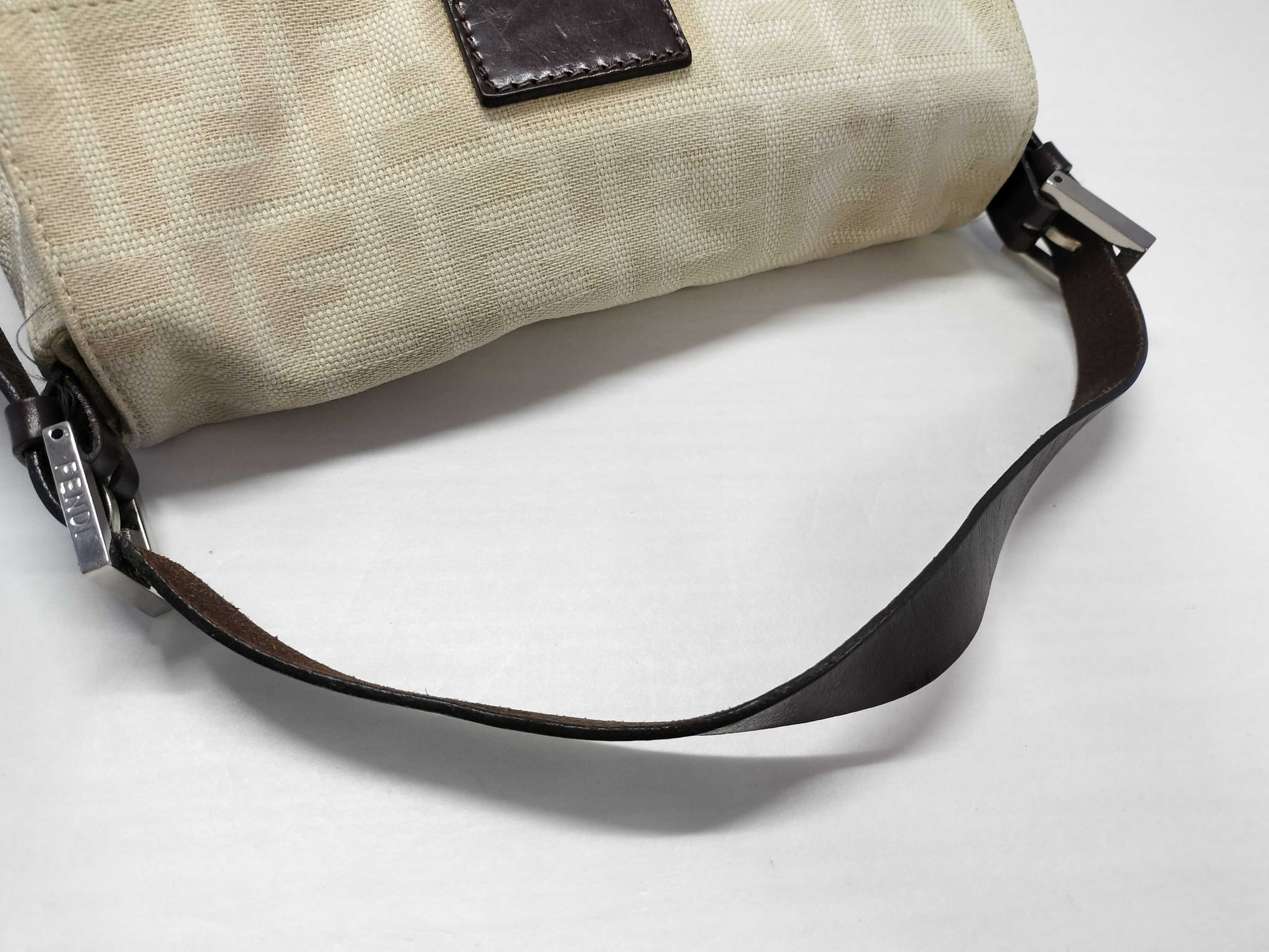 FENDI Mamma FENDI Zucca Mamma Baguette Canvas Leather Hand Shoulder Bag Shoulder Bag