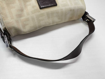 FENDI Mamma FENDI Zucca Mamma Baguette Canvas Leather Hand Shoulder Bag Shoulder Bag