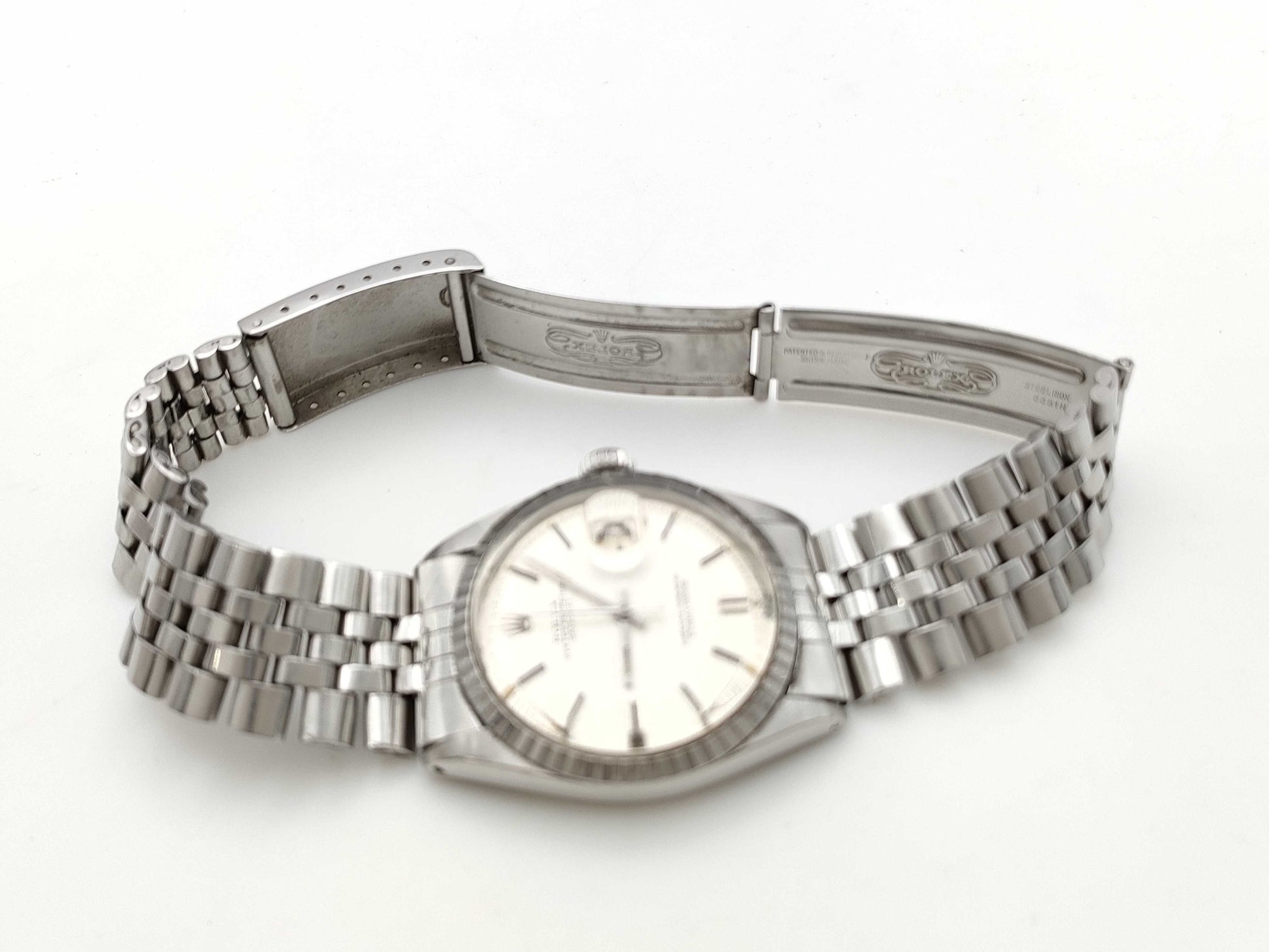 ROLEX 1601-3 2370107 Mosaic Dial Boys' Watch