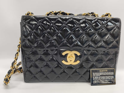 CHANEL Medium Chain Shoulder Bag with Sticker and Card