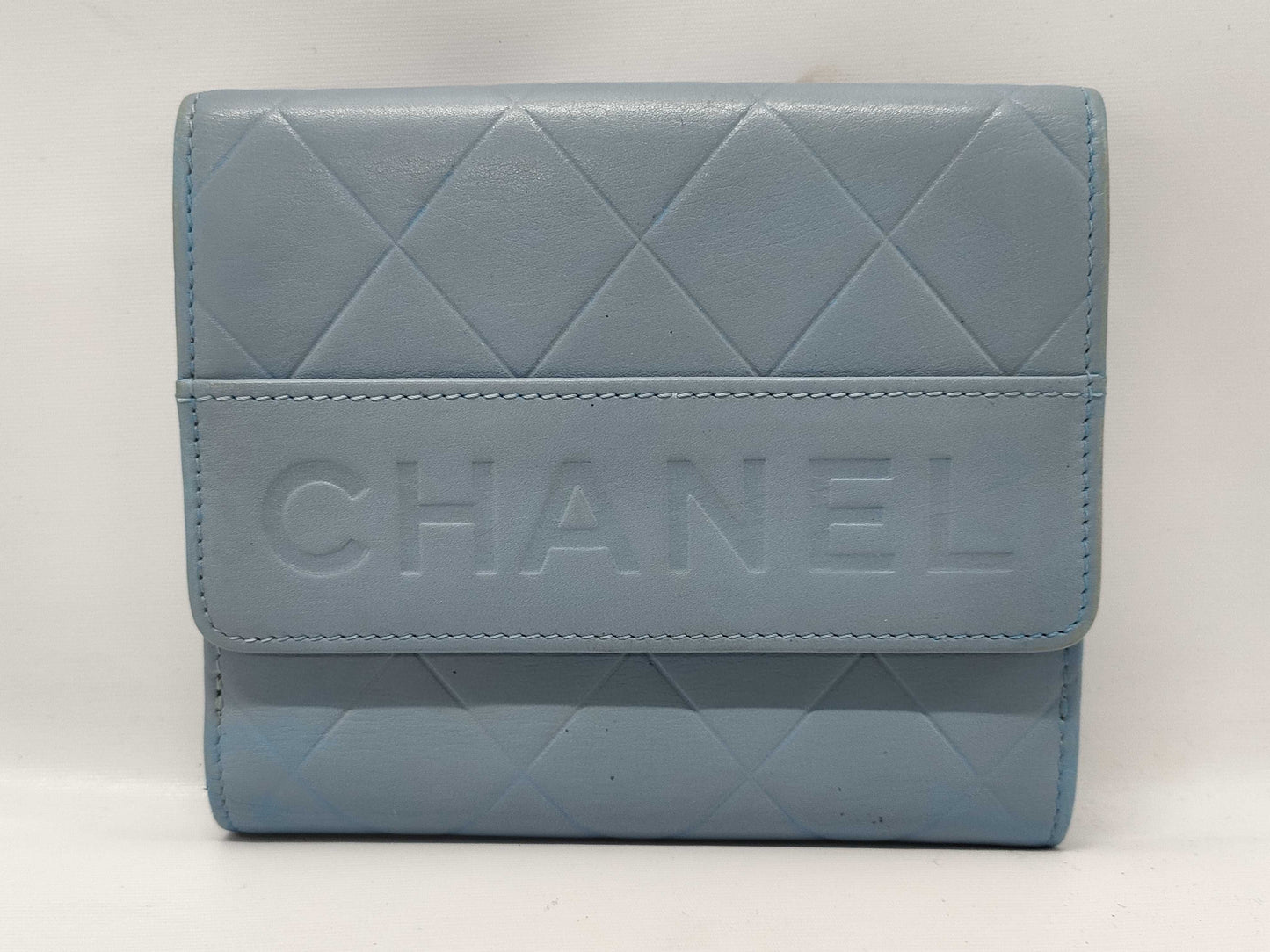 CHANEL folding wallet with sticker