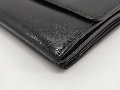 CHANEL Lambskin Folding Wallet with Cards and Stickers