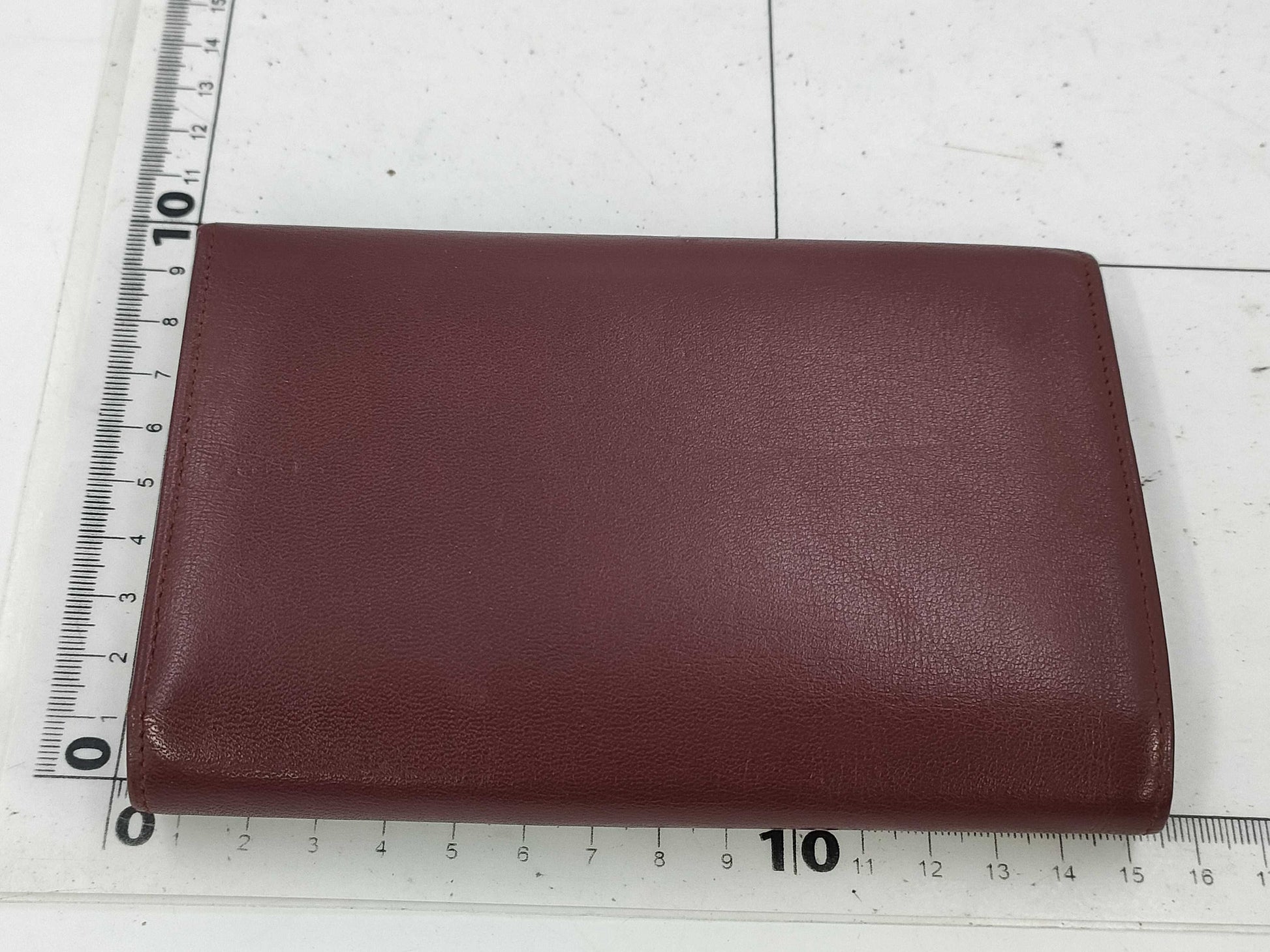 Cartier Must Line Leather Tri-fold Wallet Bordeaux