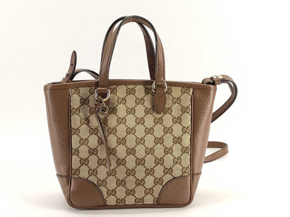 GUCCI GG Canvas 2-way Handbag 449241 Tote Bag