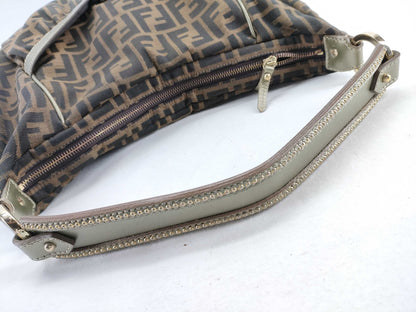 FENDI Zucca pattern shoulder bag with FENDI Zucca hardware