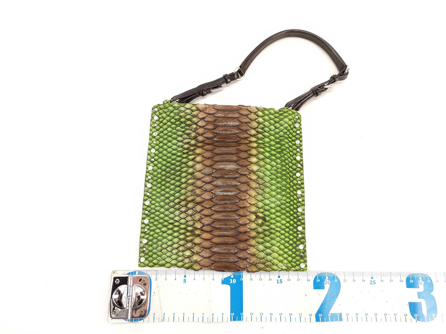 PRADA PRADA Rhinestone Python Handbag Shoulder Bag