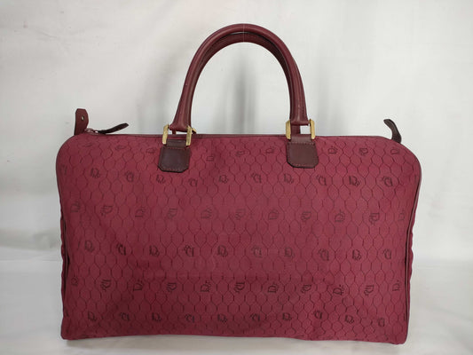 Dior Christian Dior Honeycomb Canvas Boston Bag Archive 90s Boston Bag