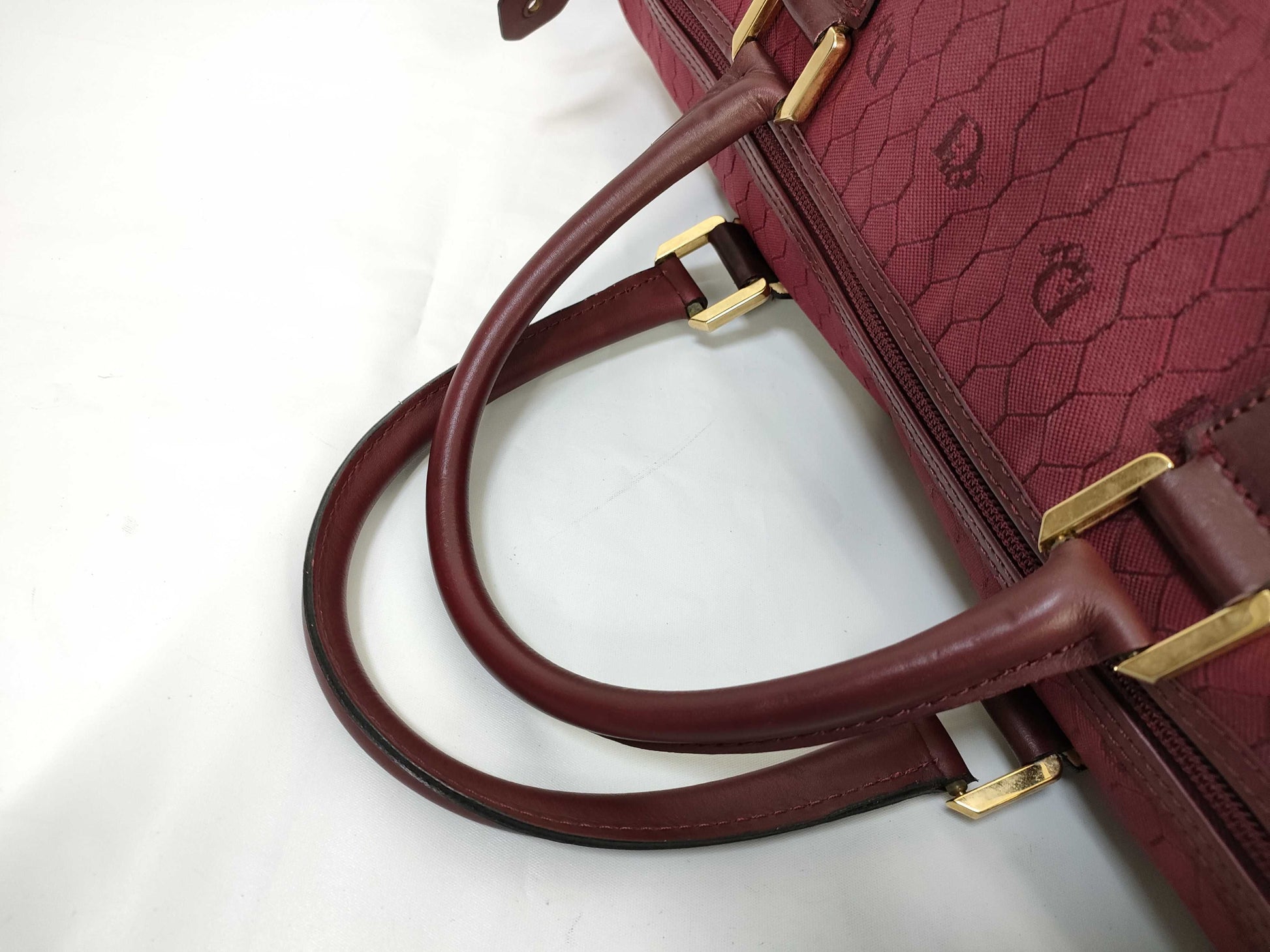 Dior Christian Dior Honeycomb Canvas Boston Bag Archive 90s Boston Bag