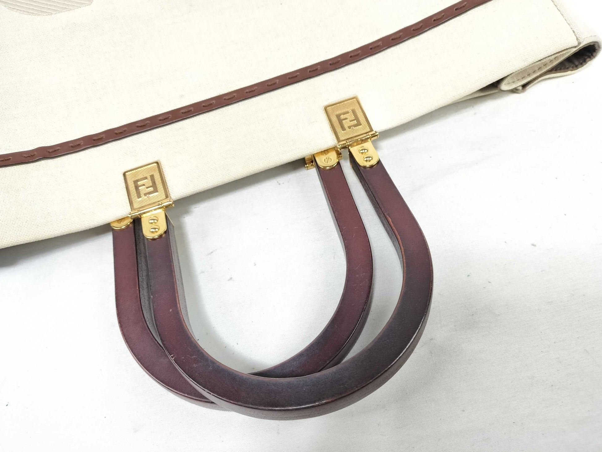 FENDI FENDI Sunshine Canvas Tote Bag Tote Bag