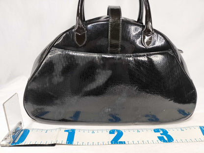 Dior Dior Patent Double Saddle Bag with Gold Hardware Handbag