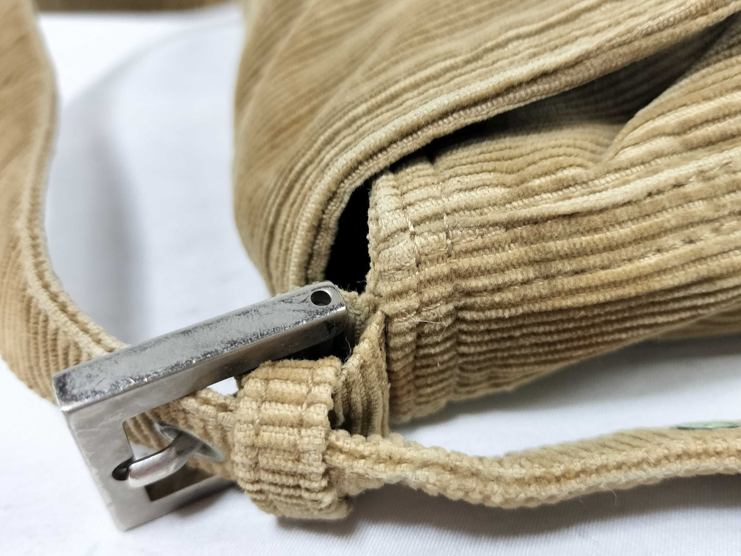 FENDI Mamma Corduroy Mamma Bucket Handbag