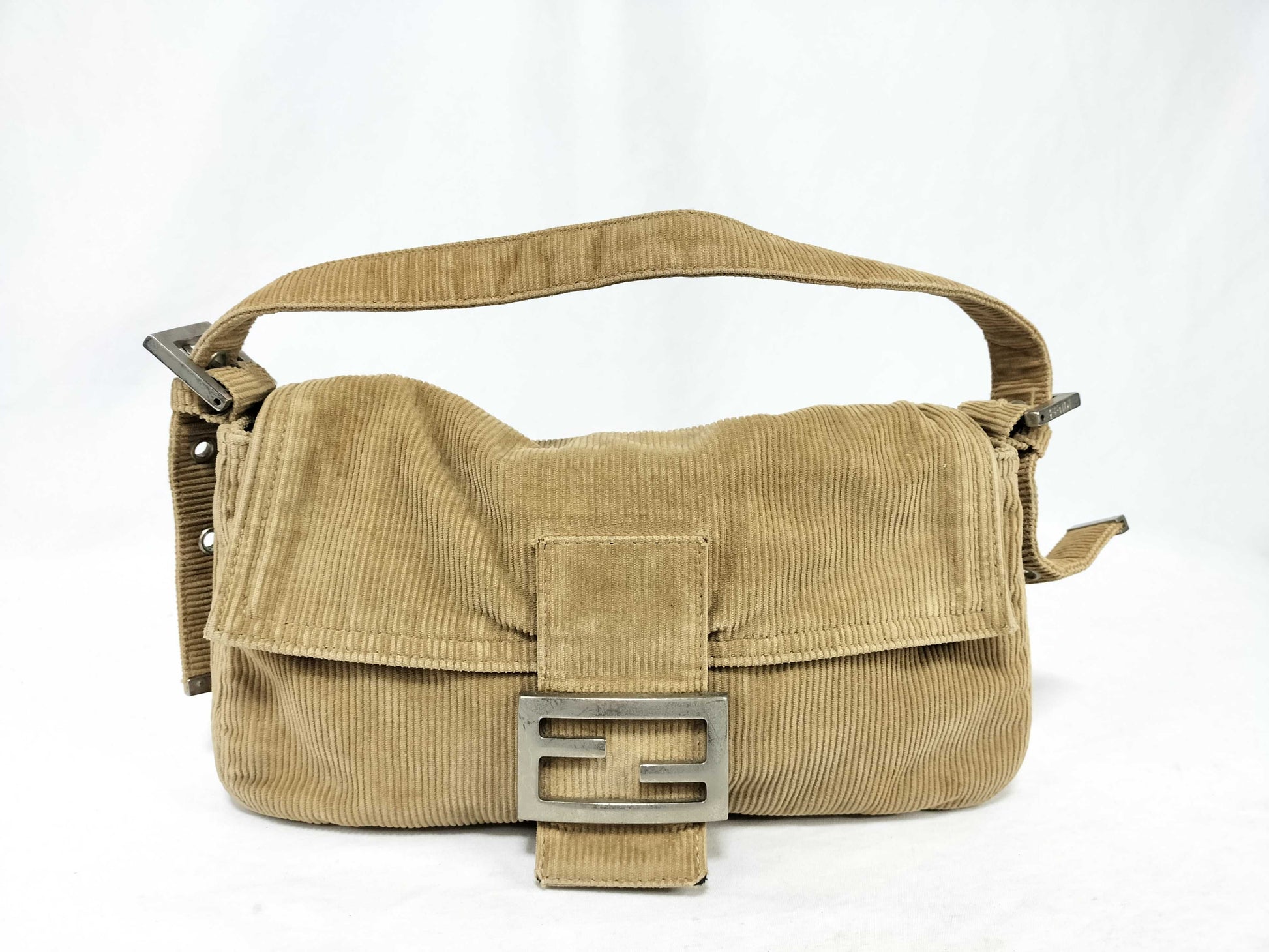 FENDI Mamma Corduroy Mamma Bucket Handbag