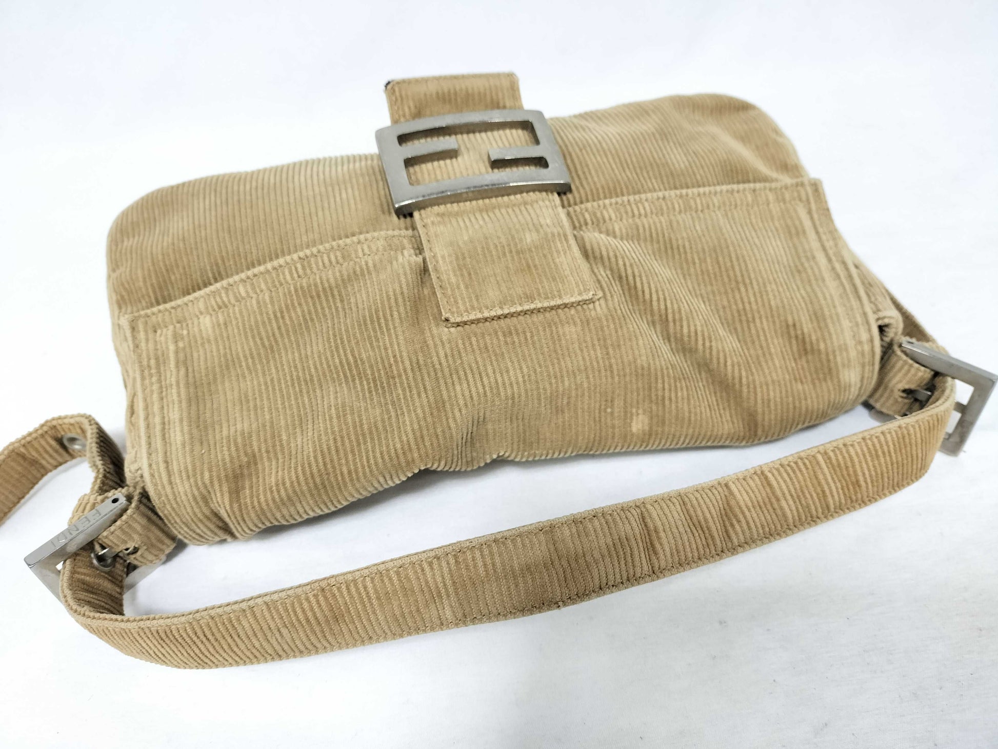 FENDI Mamma Corduroy Mamma Bucket Handbag