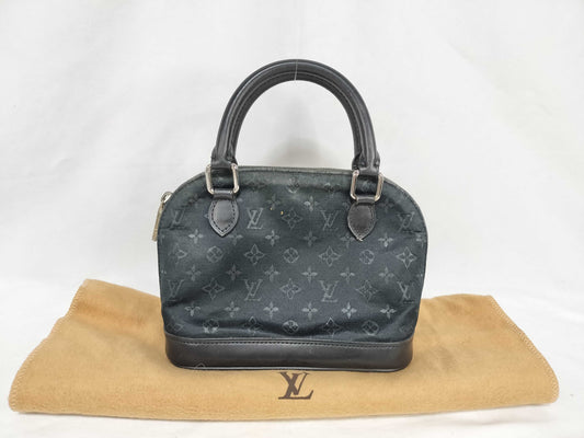 LOUIS VUITTON Monogram Satin Louis Vuitton Satin Alma Handbag