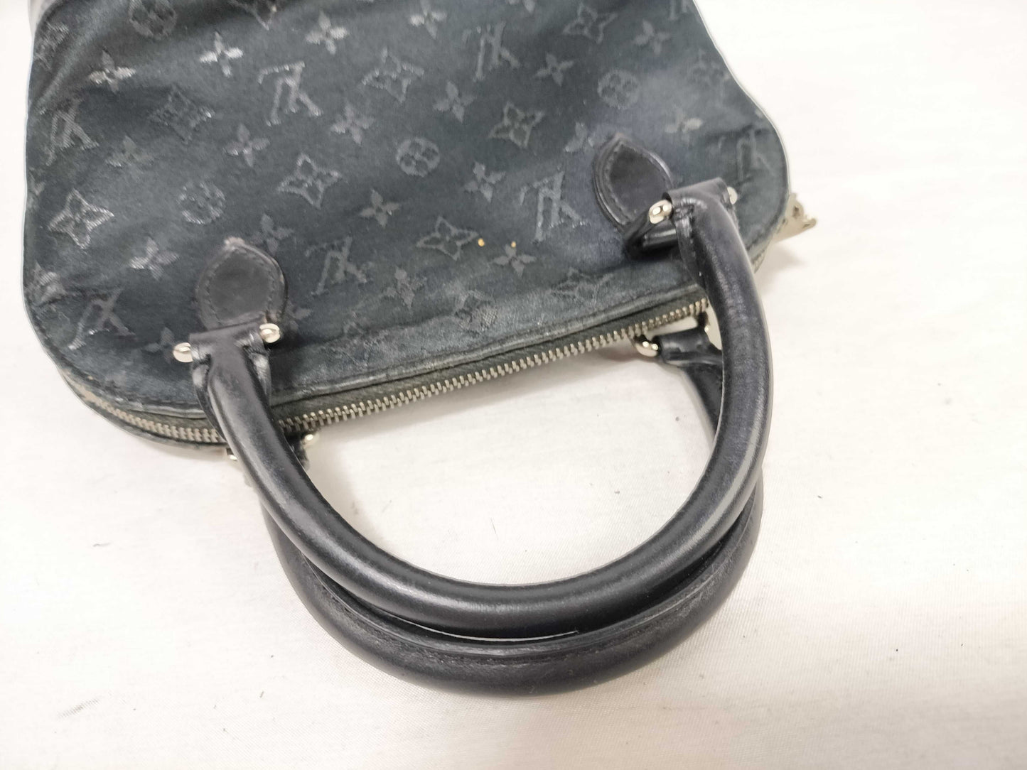 LOUIS VUITTON Monogram Satin Louis Vuitton Satin Alma Handbag
