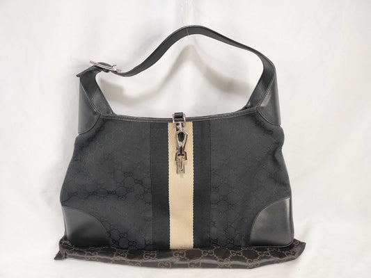 GUCCI Jackie Shoulder Bag in GG Canvas