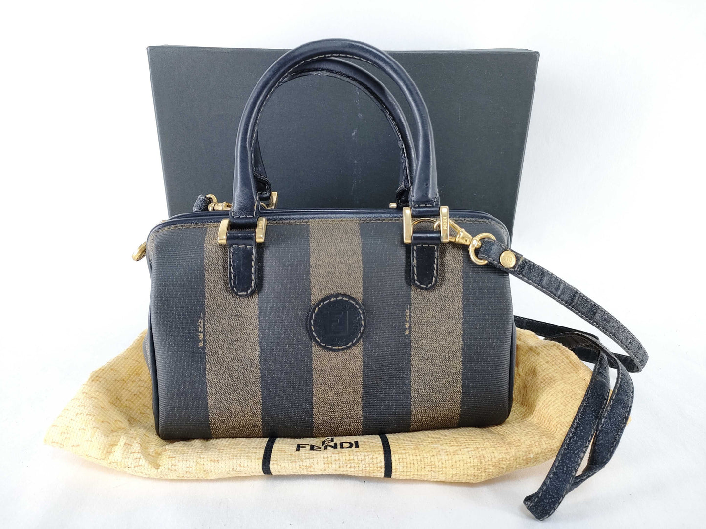 FENDI Pecan Pattern FENDI 2WAY Pecan Boston Bag Handbag