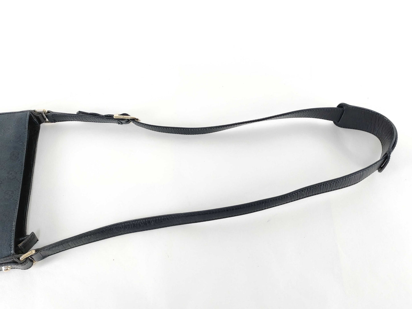 GUCCI GG Canvas Horsebit Shoulder Bag