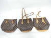 LOUIS VUITTON Monogram Louis Vuitton Monogram Bucket PM 3-Piece Tote Bag Set