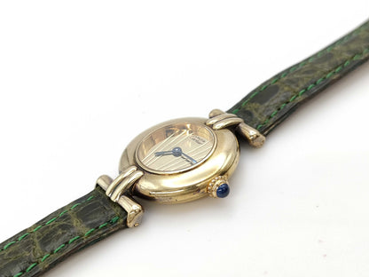 Cartier Must Vermeil 011591 590002 Quartz Women's Watch