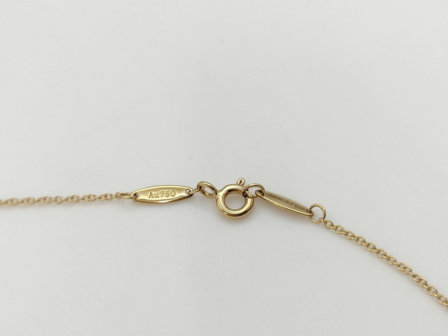 Tiffany & Co. By the Yard 1PD YG Au750 2.0g Necklace 