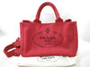 PRADA PRADA Canapa Red Handbag