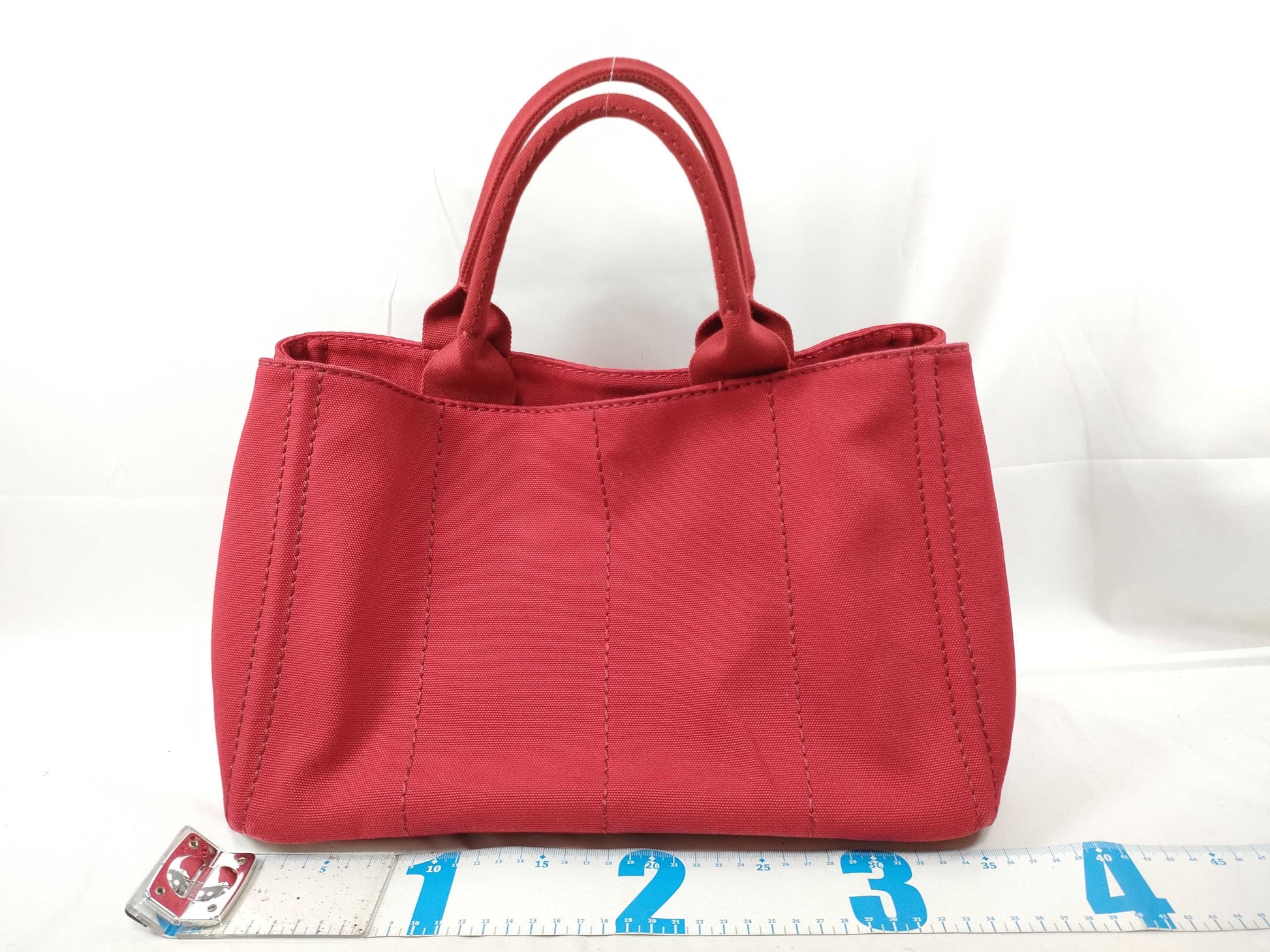 PRADA PRADA Canapa Red Handbag