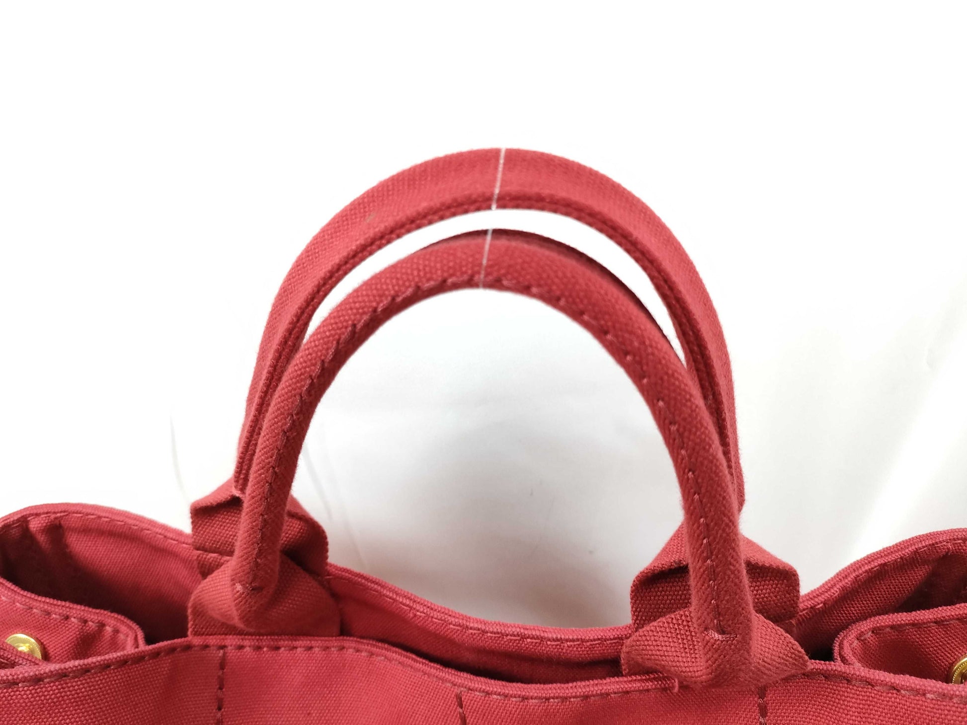 PRADA PRADA Canapa Red Handbag