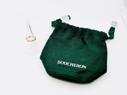 BOUCHERON Quatre Clos de Paris Medium #48 YG Au750 3.4g Ring 