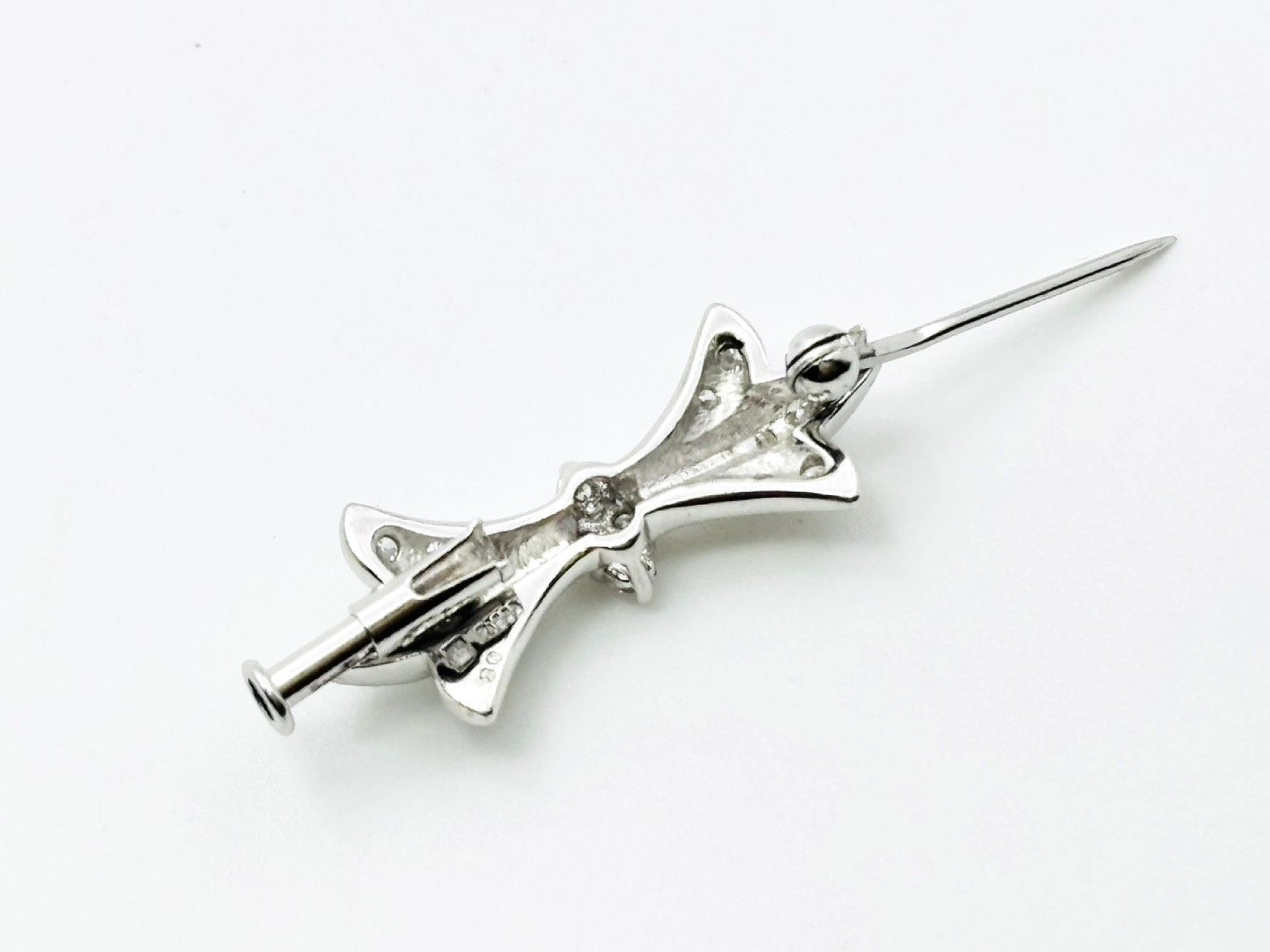 Royal Asscher D0.30ct PT900 4.6g Brooch 