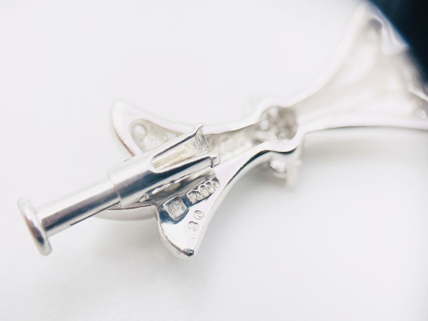 Royal Asscher D0.30ct PT900 4.6g Brooch 