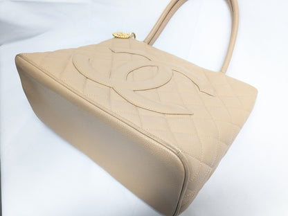 CHANEL Caviar Skin Reproduction Tote Bag 6567085 Seal and Guarantee