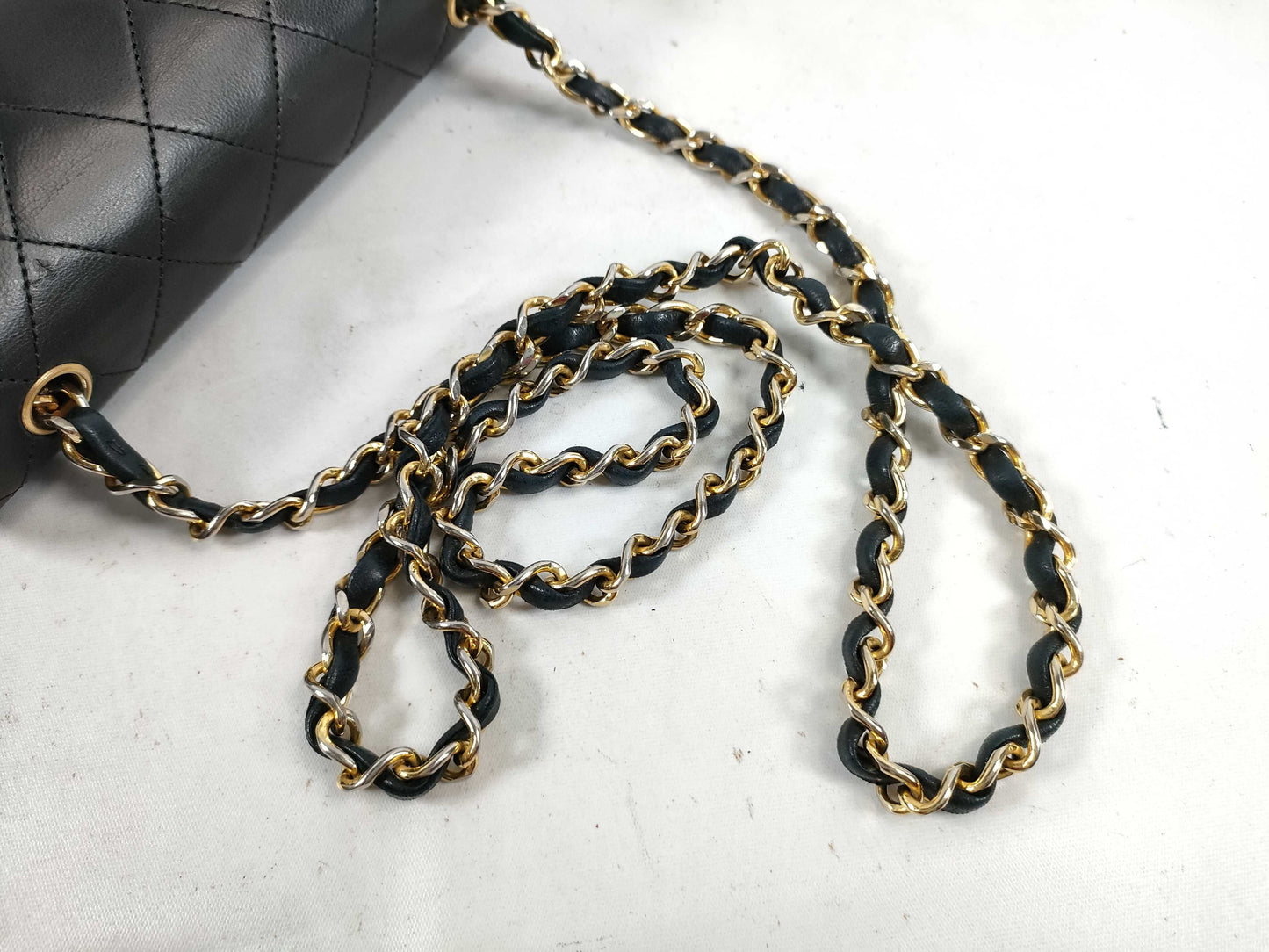 CHANEL Mini Matelasse Full Flap Chain Shoulder Bag with Seal