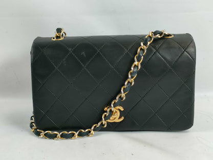 CHANEL Mini Matelasse Full Flap Chain Shoulder Bag with Seal