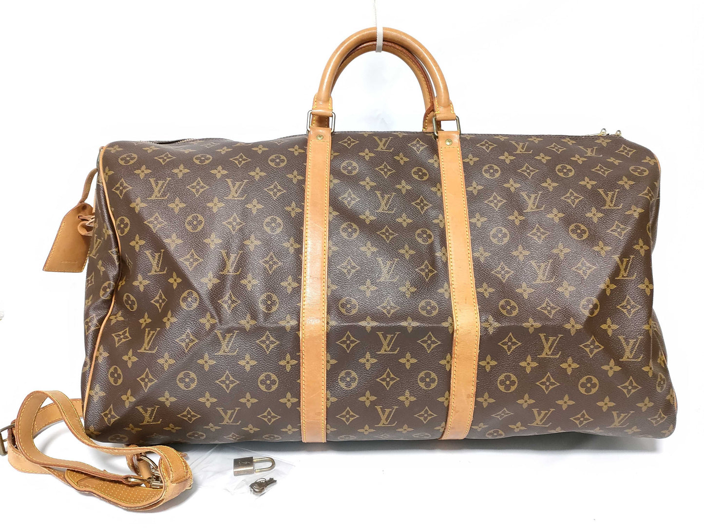 LOUIS VUITTON Monogram Louis Vuitton Monogram Keepall 60 Bandouliere Boston Bag