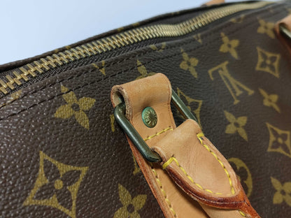 LOUIS VUITTON Monogram Louis Vuitton Monogram Keepall 60 Bandouliere Boston Bag