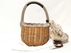 Other Evagos Rabbit Fur Basket Bag Brown Handbag