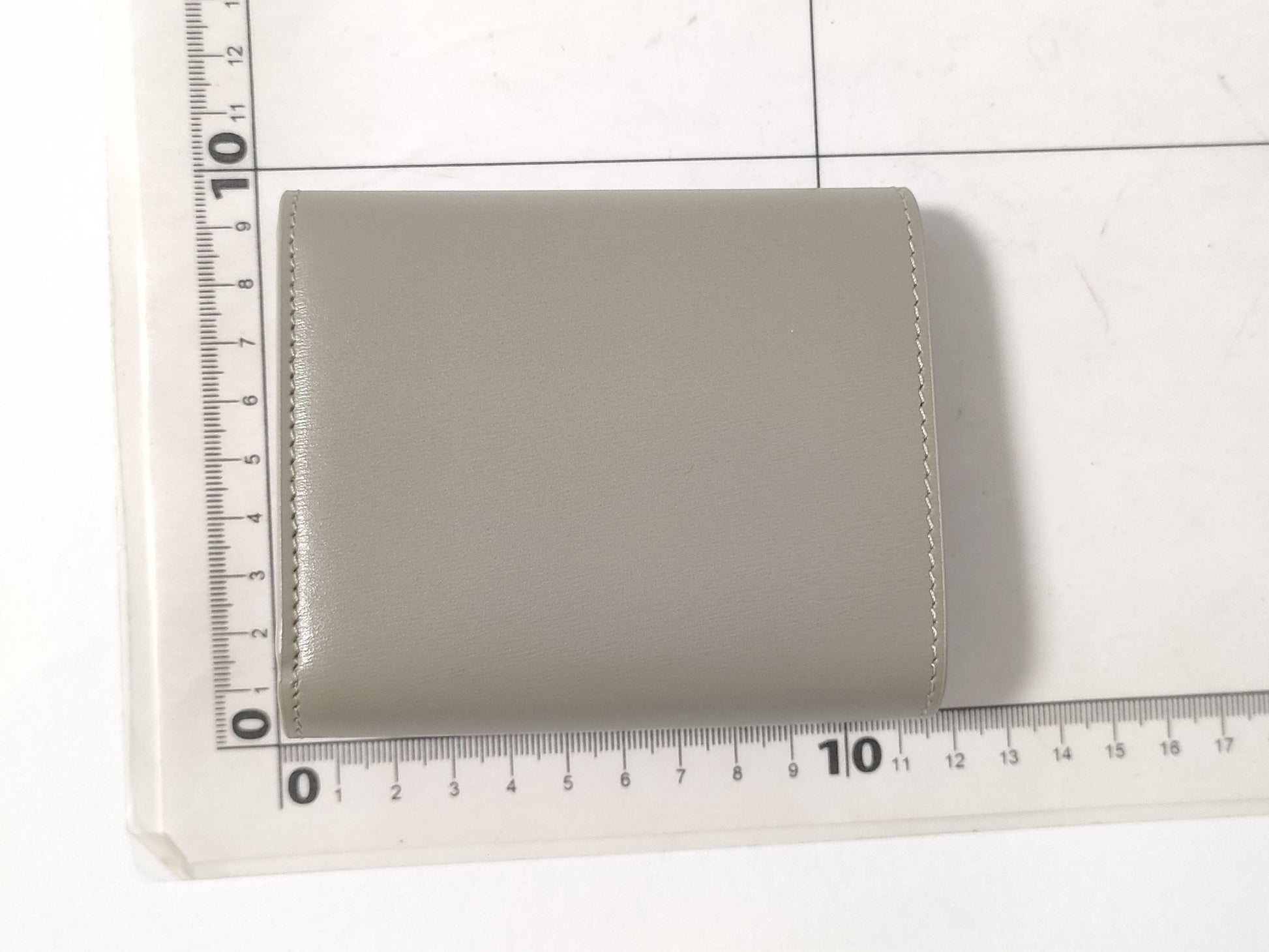 CELINE Triomphe Tri-fold Compact Wallet in Green