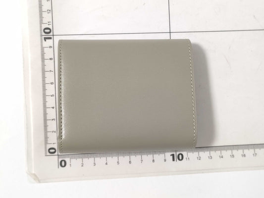 CELINE Triomphe Tri-fold Compact Wallet in Green