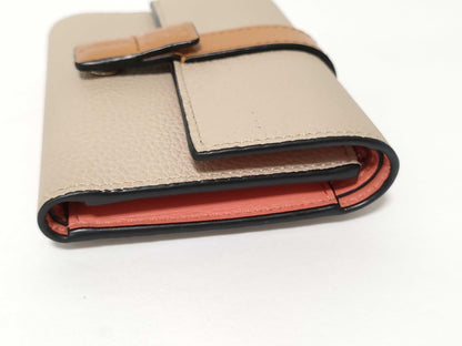 LOEWE Vertical Wallet in Light Oats and Honey