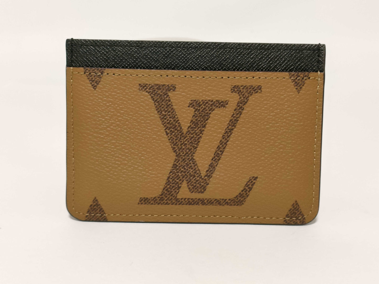 LOUIS VUITTON Monogram Louis Vuitton Porte Carte LV Side-Up Pass Case Card Case/Pass Case/Business Card Holder