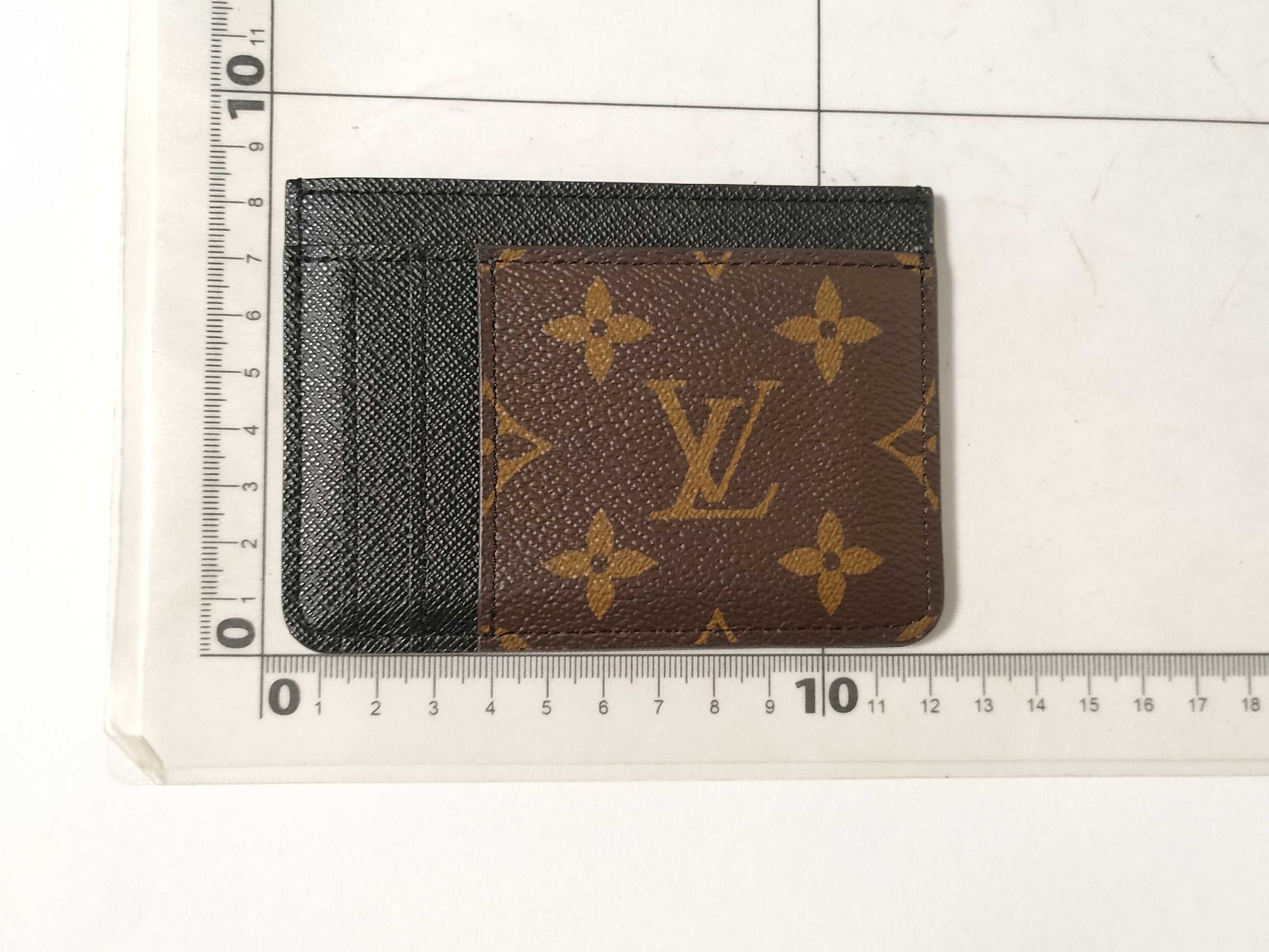 LOUIS VUITTON Monogram Louis Vuitton Porte Carte LV Side-Up Pass Case Card Case/Pass Case/Business Card Holder