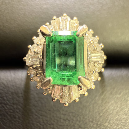 E0.83ct D0.43ct PT900 7.7g Ring 